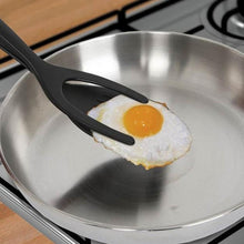 將圖片載入圖庫檢視器 Grip and Flip Tongs Egg Spatula Tongs Clamp Pancake Fried Egg French Toast Omelet
