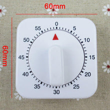 將圖片載入圖庫檢視器 Kitchen Timer White Plastic Reminder Mechanical Timer