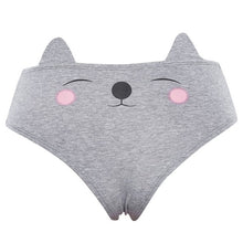 將圖片載入圖庫檢視器 Sexy Womens' Cute Underwear Briefs With Cat Ear Cotton Comfortable And Breathable Panty Solid