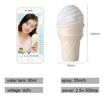 將圖片載入圖庫檢視器 LED Ice Cream Air Humidifier