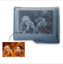 將圖片載入圖庫檢視器 Custom Engraving leather Short Wallet