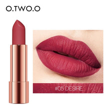 將圖片載入圖庫檢視器 Matte Lipstick Nude Brown Red Lips Makeup Velvet Silky Smooth Texture Long Lasting Waterproof Lipstick