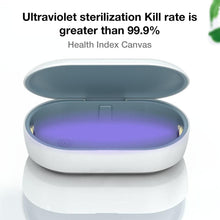 將圖片載入圖庫檢視器 UV Light Phone Sterilizer Box Mobile Phone Wireless Charging Cleaner