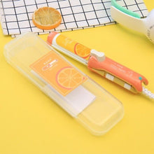 將圖片載入圖庫檢視器 Mini Hair Straightener Fruit Small Ceramic Hair Curling Iron
