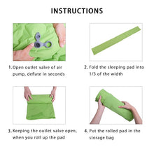 將圖片載入圖庫檢視器 Outdoor Camping Pad Waterproof Inflatable Mattress Cushion for Backpacking Hiking Travel