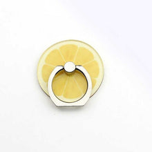 將圖片載入圖庫檢視器 Lemon Fruits Mobile Phone Holder Metal Finger Ring