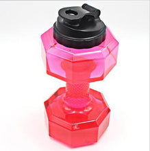 將圖片載入圖庫檢視器 2.5L Dumbbells Shaped Plastic Big Large Capacity Gym Outdoor Sports Water Bottle