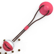 將圖片載入圖庫檢視器 Pet Molar Bite Toy Interactive Fun Pet Leakage Food Toys With Suction Cup Ball Toy