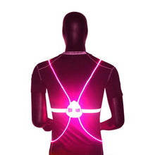 將圖片載入圖庫檢視器 LED Flash Driving Vest High Visibility Night Running Cycling