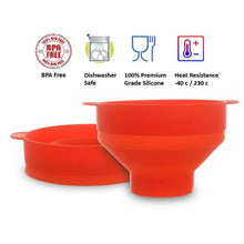 將圖片載入圖庫檢視器 Popcorn Silicone Folding Bowl Snack Box Popcorn Popcorn Microwave Container