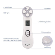 將圖片載入圖庫檢視器 LED Photon Viso Lifting Stringere La Cura Della Pelle Rimozione Delle Rughe Viso Massaggiatore