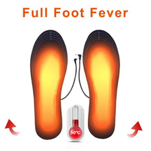 將圖片載入圖庫檢視器 Unisex Winter Warmer Foot USB Charging Electric Heated Insoles For Shoes