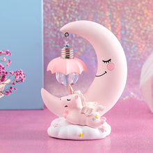 將圖片載入圖庫檢視器 LED cartoon ornaments night light unicorn moon display lamps