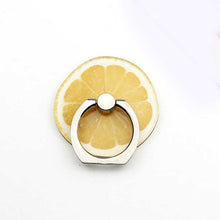 將圖片載入圖庫檢視器 Lemon Fruits Mobile Phone Holder Metal Finger Ring