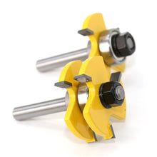 將圖片載入圖庫檢視器 Tongue & Groove Joint Assembly Router Bit Set Stock Wood Cutting Tool