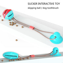 將圖片載入圖庫檢視器 Pet Molar Bite Toy Interactive Fun Pet Leakage Food Toys With Suction Cup Ball Toy