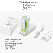 將圖片載入圖庫檢視器 Usb Pocket Fold Fans Electric Portable Hold Small Fans