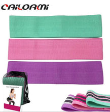 將圖片載入圖庫檢視器 Resistance Bands 3-Piece Set Fitness Rubber Bands Expander Elastic Band