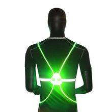 將圖片載入圖庫檢視器 LED Flash Driving Vest High Visibility Night Running Cycling