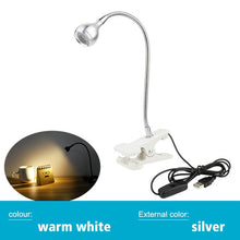 將圖片載入圖庫檢視器 LED Book Reading Desk Lamp USB Clip On Desk Light Bedroom Night Lighting
