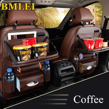 將圖片載入圖庫檢視器 Car Seat Back Bag Folding Table Organizer Pad Drink Chair Storage Pocket