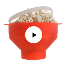 將圖片載入圖庫檢視器 Popcorn Silicone Folding Bowl Snack Box Popcorn Popcorn Microwave Container