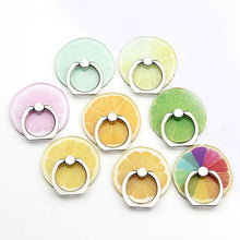 將圖片載入圖庫檢視器 Lemon Fruits Mobile Phone Holder Metal Finger Ring