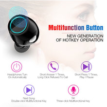 將圖片載入圖庫檢視器 Wireless Earphones Stereo Headset Bluetooth Earphone with Mic and Charging Box