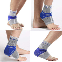 將圖片載入圖庫檢視器 Fitness Compression Ankle Protector Basketball Football Tennis Silica Gel Pad
