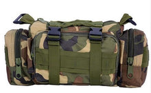 將圖片載入圖庫檢視器 Multi-function Practical Waist Pack  Handlebar military Camouflage Shoulder Bag