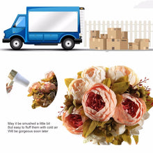 將圖片載入圖庫檢視器 Artificial flowers Peony Vivid flores artificiales Fake Silk Rose