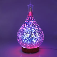 將圖片載入圖庫檢視器 LED Night Light Air Humidifier Glass Vase Shape Aroma Essential Oil Diffuser