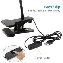 將圖片載入圖庫檢視器 LED Book Reading Desk Lamp USB Clip On Desk Light Bedroom Night Lighting