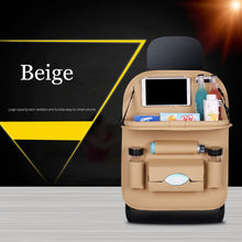 將圖片載入圖庫檢視器 Car Seat Back Bag Folding Table Organizer Pad Drink Chair Storage Pocket