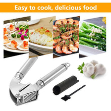將圖片載入圖庫檢視器 Stainless Steel Garlic Press Crusher Squeezer Masher