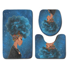 將圖片載入圖庫檢視器 Star Girl Prited Bathroom Non-Slip Pedestal Rug Lid Toilet Cover Bath Mat