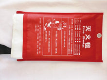 將圖片載入圖庫檢視器 Fire Blanket 1x1m Emergency Survival Safety Fires Glass Fiber Clothing 0.45mm