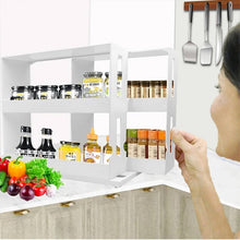 將圖片載入圖庫檢視器 Kitchen Spice Organizer Rack Multi-Function Rotating Storage Rack