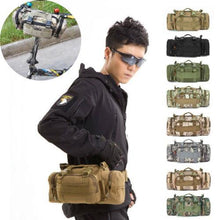 將圖片載入圖庫檢視器 Multi-function Practical Waist Pack  Handlebar military Camouflage Shoulder Bag