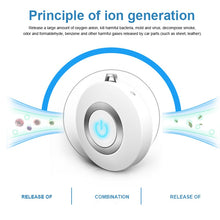 將圖片載入圖庫檢視器 Wearable Air Purifier Necklace Mini Portable USB Air Cleaner