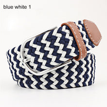 將圖片載入圖庫檢視器 Men Women Belt Striped Elastic