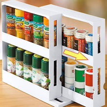 將圖片載入圖庫檢視器 Kitchen Spice Organizer Rack Multi-Function Rotating Storage Rack
