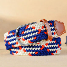 將圖片載入圖庫檢視器 Men Women Belt Striped Elastic