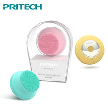 將圖片載入圖庫檢視器 Facial Cleansing Brush Mini USB Charging Silicone Face Cleanser Waterproof Ultrasonic Skin Scrubber