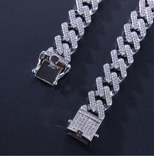 將圖片載入圖庫檢視器 Cubic Zirconia Prong Link Necklace Gold Silver Plated Luxury Copper Micro Paved