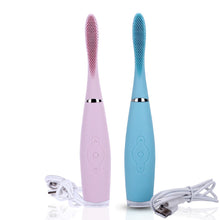 將圖片載入圖庫檢視器 USB Charging Hot Silicone Rechargeable Sonic Electric Toothbrush