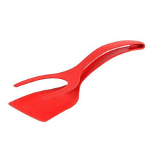 將圖片載入圖庫檢視器 Grip and Flip Tongs Egg Spatula Tongs Clamp Pancake Fried Egg French Toast Omelet