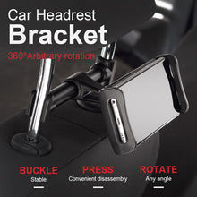將圖片載入圖庫檢視器 Holder Tablet Mobile Phone Holder Universal Car Headrest Holder 360 Rotatable