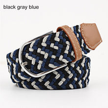 將圖片載入圖庫檢視器 Men Women Belt Striped Elastic