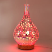 將圖片載入圖庫檢視器 LED Night Light Air Humidifier Glass Vase Shape Aroma Essential Oil Diffuser